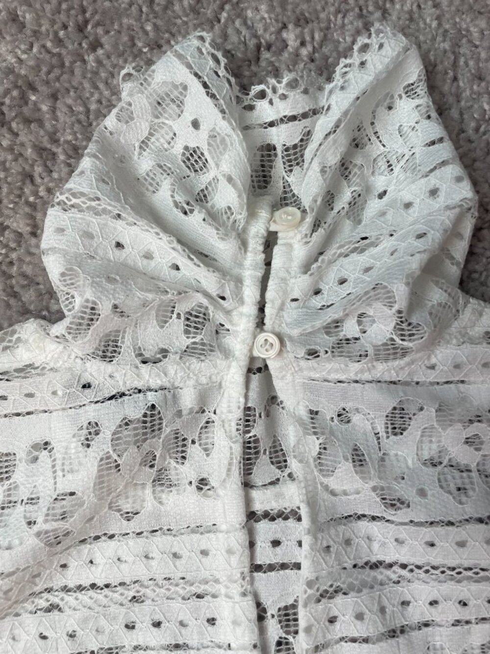 Sandro Paris Hamia White Lace Top - Picture 7 of 7
